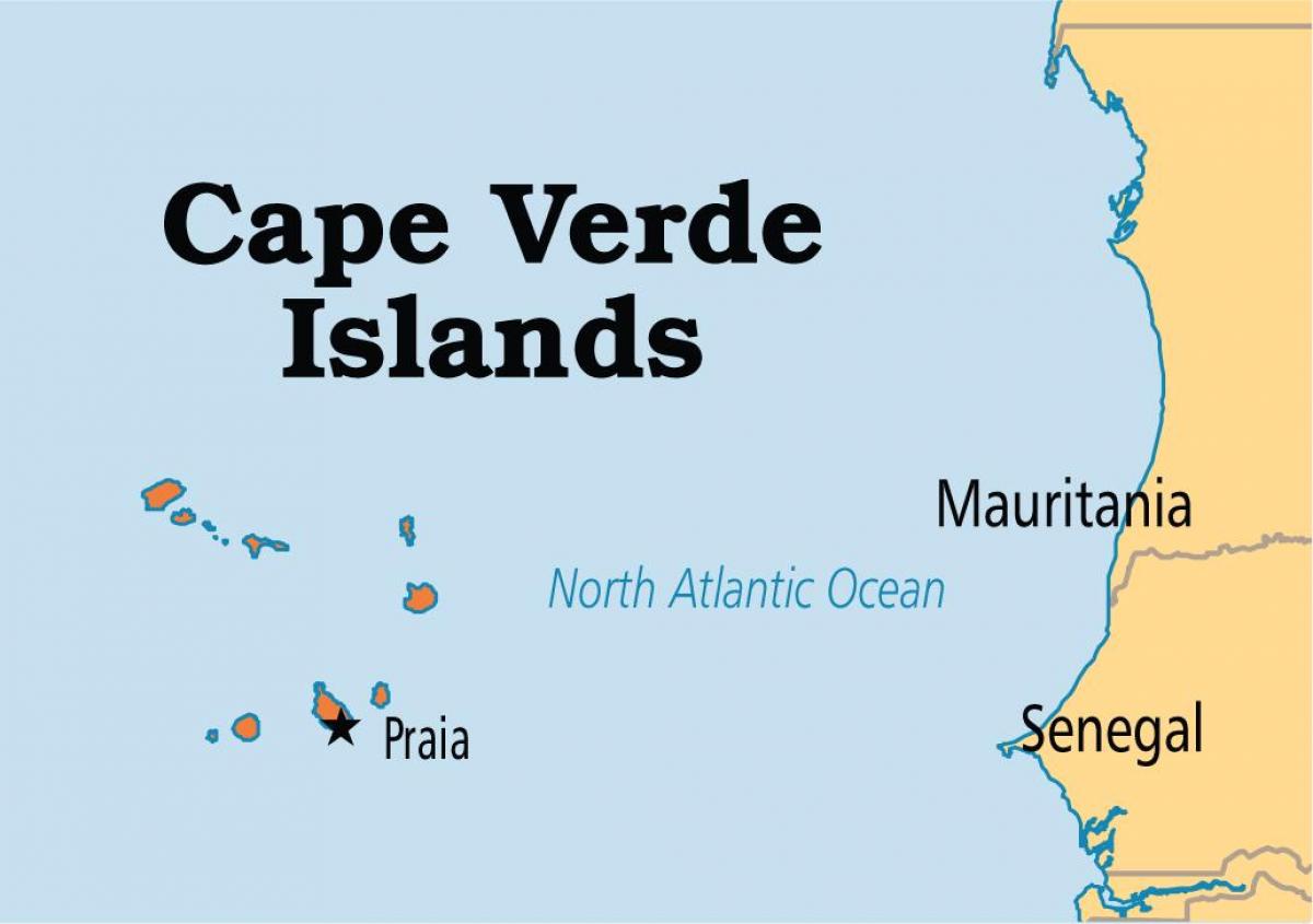 harta arată hartă insulele Capul Verde
