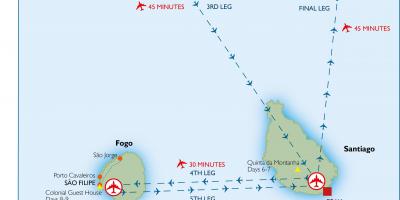 Harta Cape Verde aeroporturi