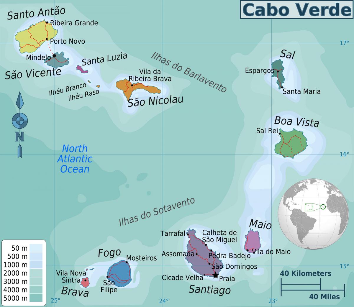 Cape Verde în hartă
