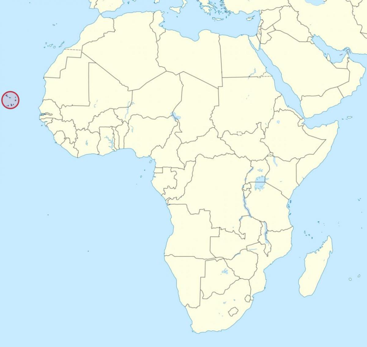 Cabo Verde africa hartă