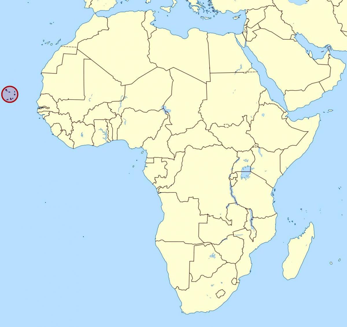 harta Cape Verde localizare pe harta