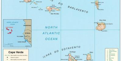 Harta arată Capul Verde