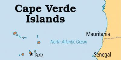 Harta arată hartă insulele Capul Verde